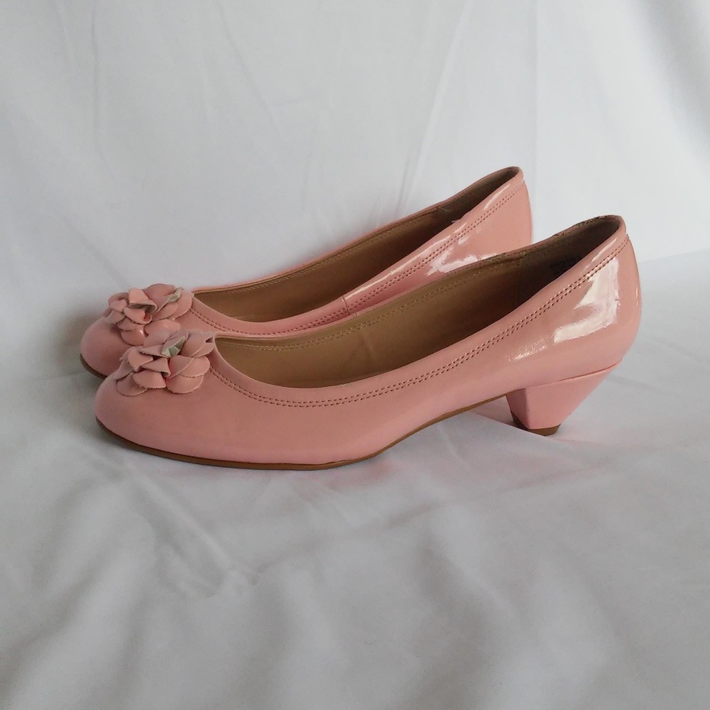 BIJOU by AJ Valenci Pink Patent Leather Heel